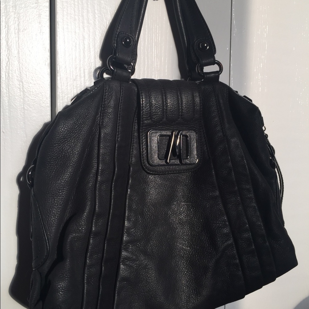 GUESS BY MARCIANO Black Leather Tote Purse